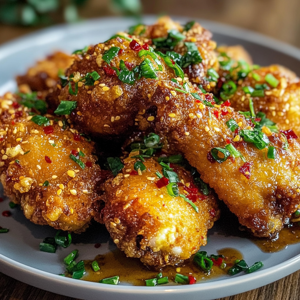 Recipe preparation for Garlic Fried Chicken