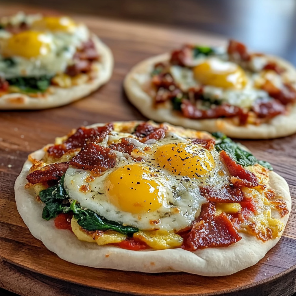 Recipe preparation for English Muffin Breakfast Pizza
