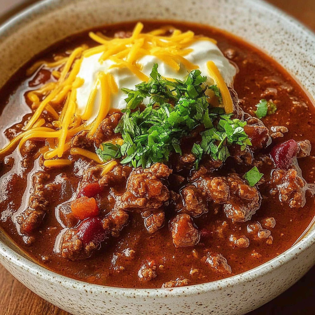 Recipe preparation for Authentic Texas Beef Chili