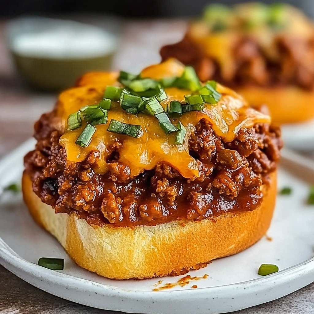 Recipe preparation for Texas Toast Sloppy Joes
