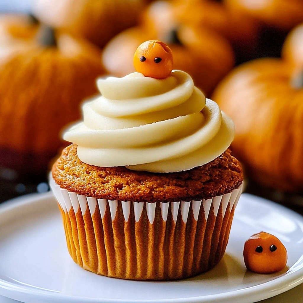 Recipe preparation for Moist Pumpkin Cupcakes