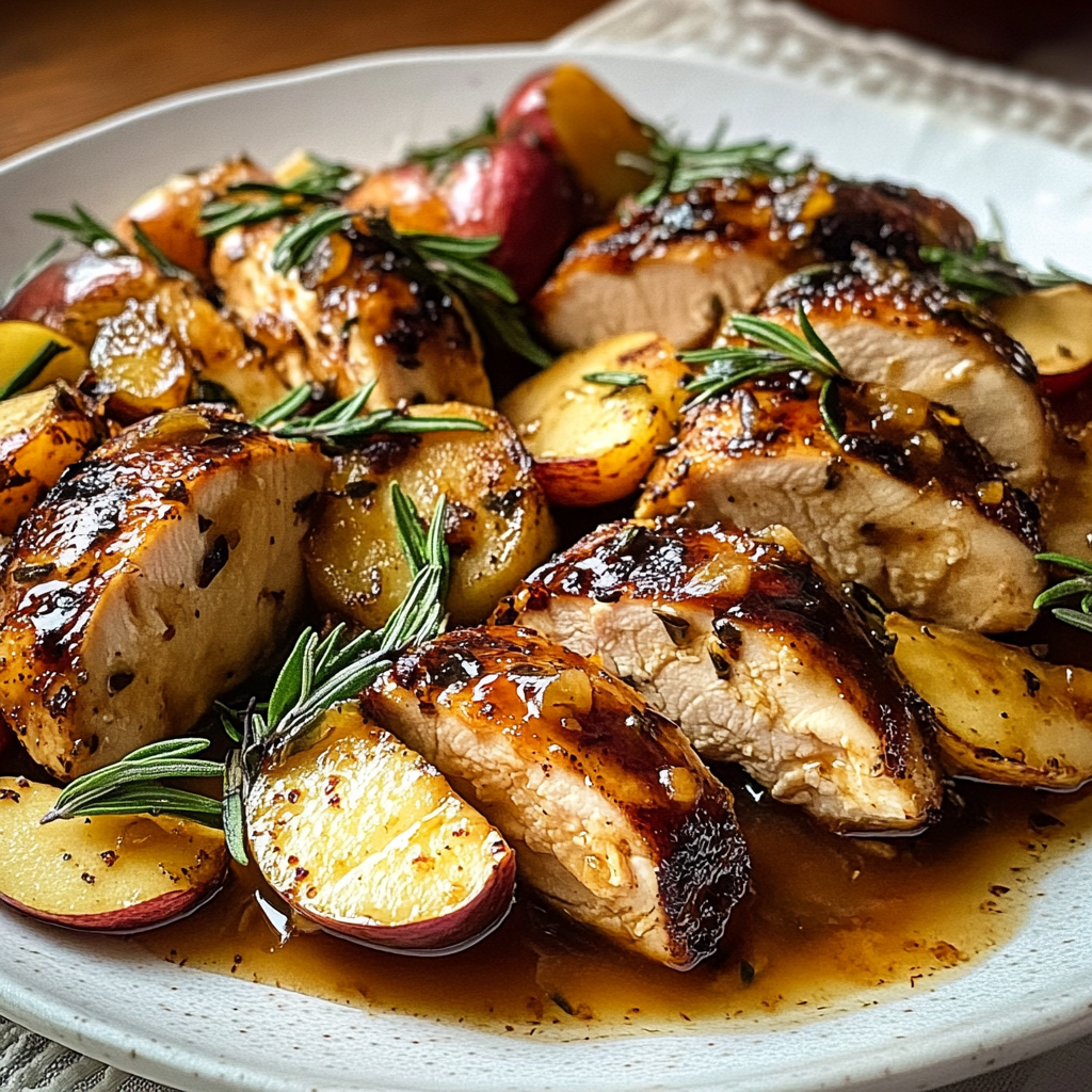 Recipe preparation for Apple Cider Chicken