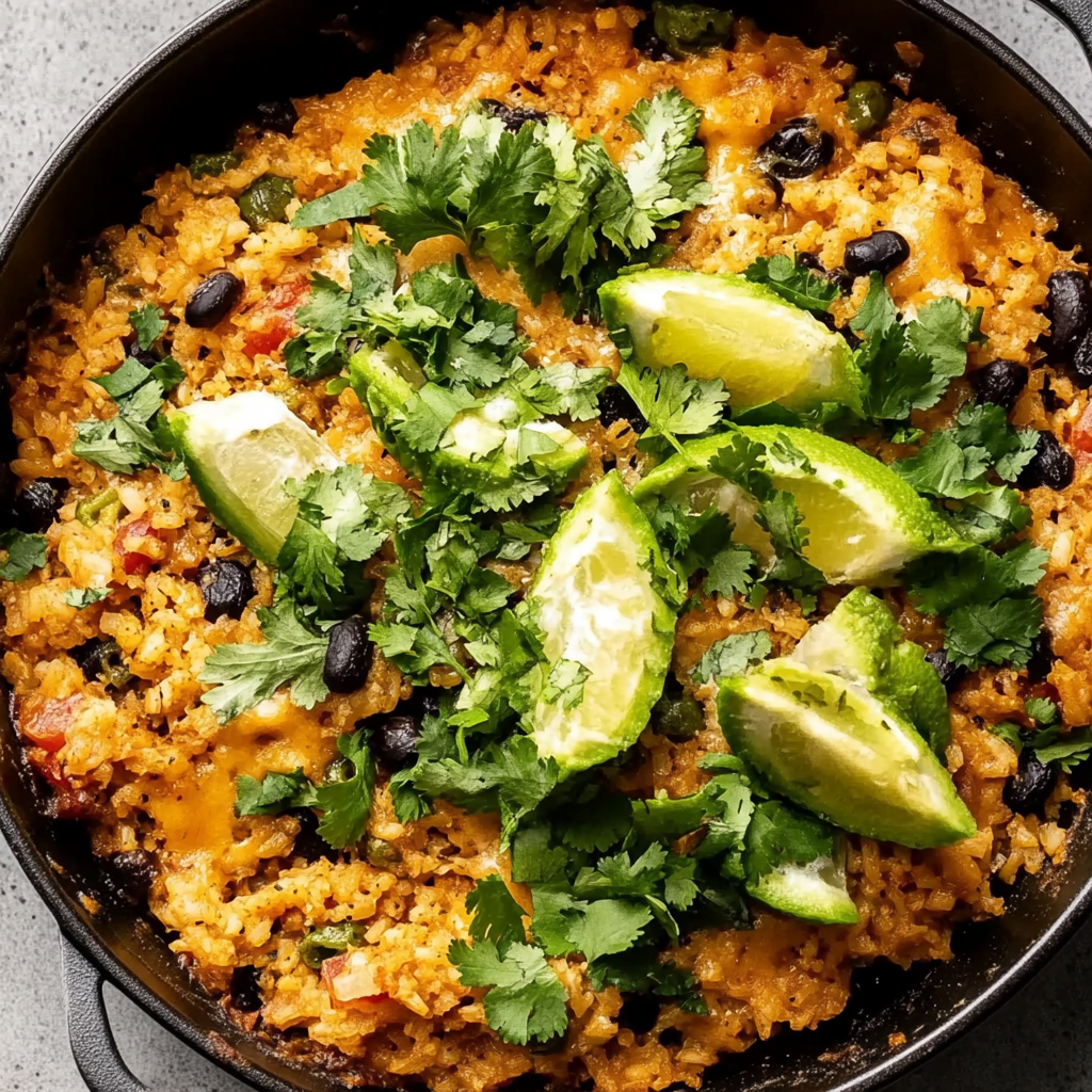 Recipe preparation for Salsa Verde Chicken and Rice Casserole Recipe