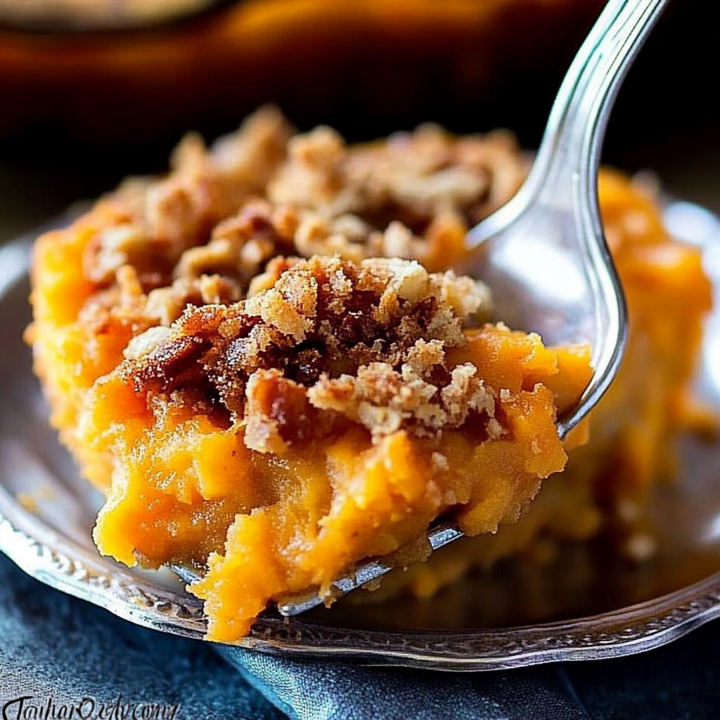 Recipe preparation for Southern Sweet Potato Casserole Recipe