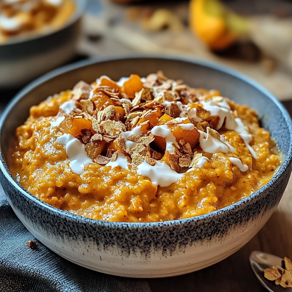 Recipe preparation for Pumpkin Baked Oats
