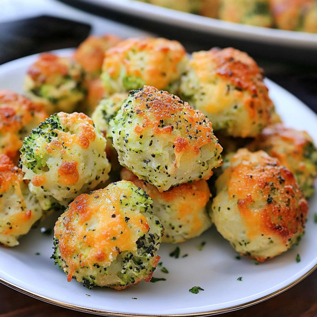 Recipe preparation for Baked Broccoli Cheese Balls