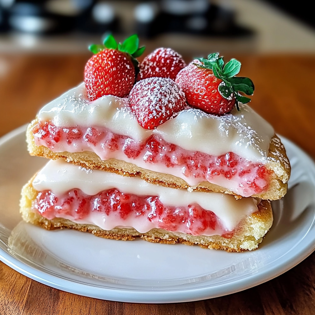 Recipe preparation for Strawberry Pop Tart Sugar Cookies
