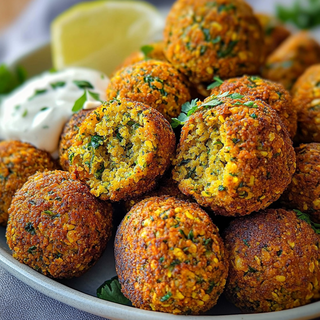 Recipe preparation for Crispy Falafel in Minutes