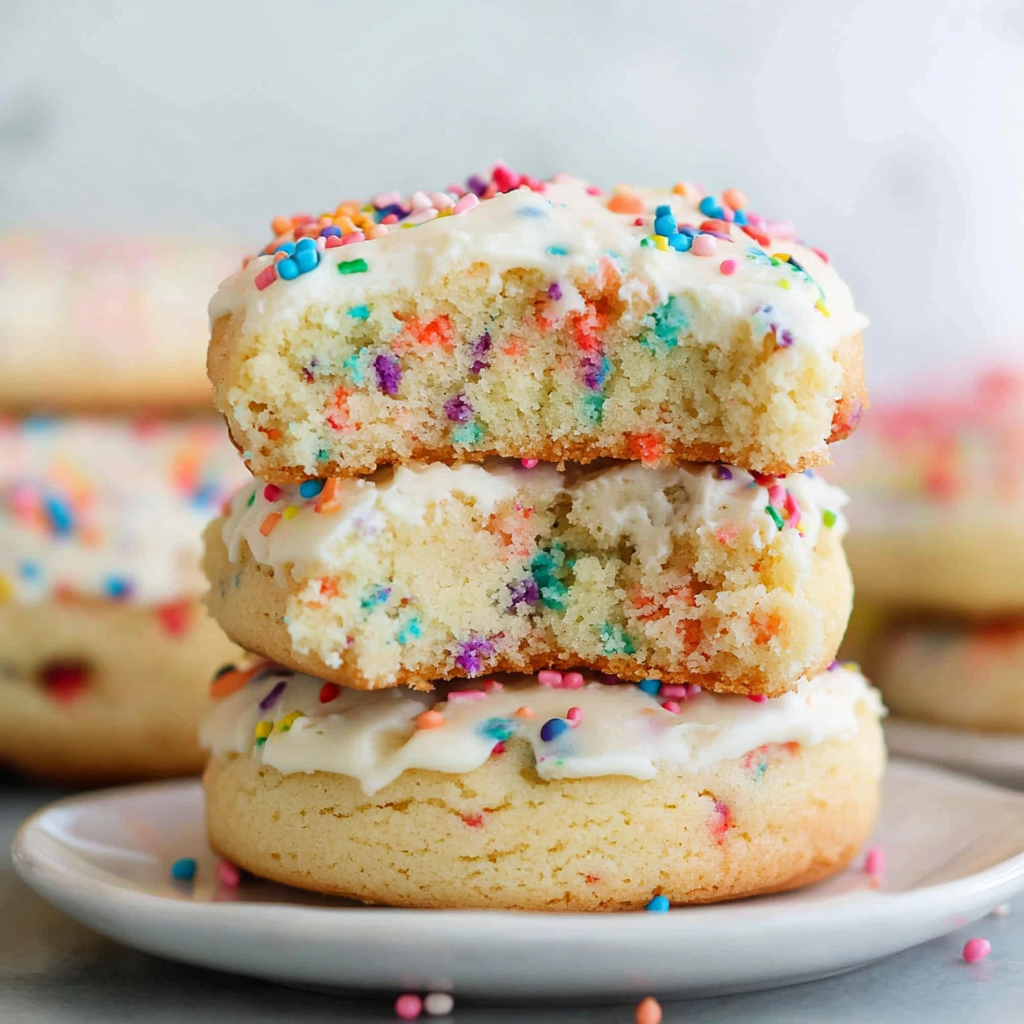 Recipe preparation for Funfetti Cake Cookies