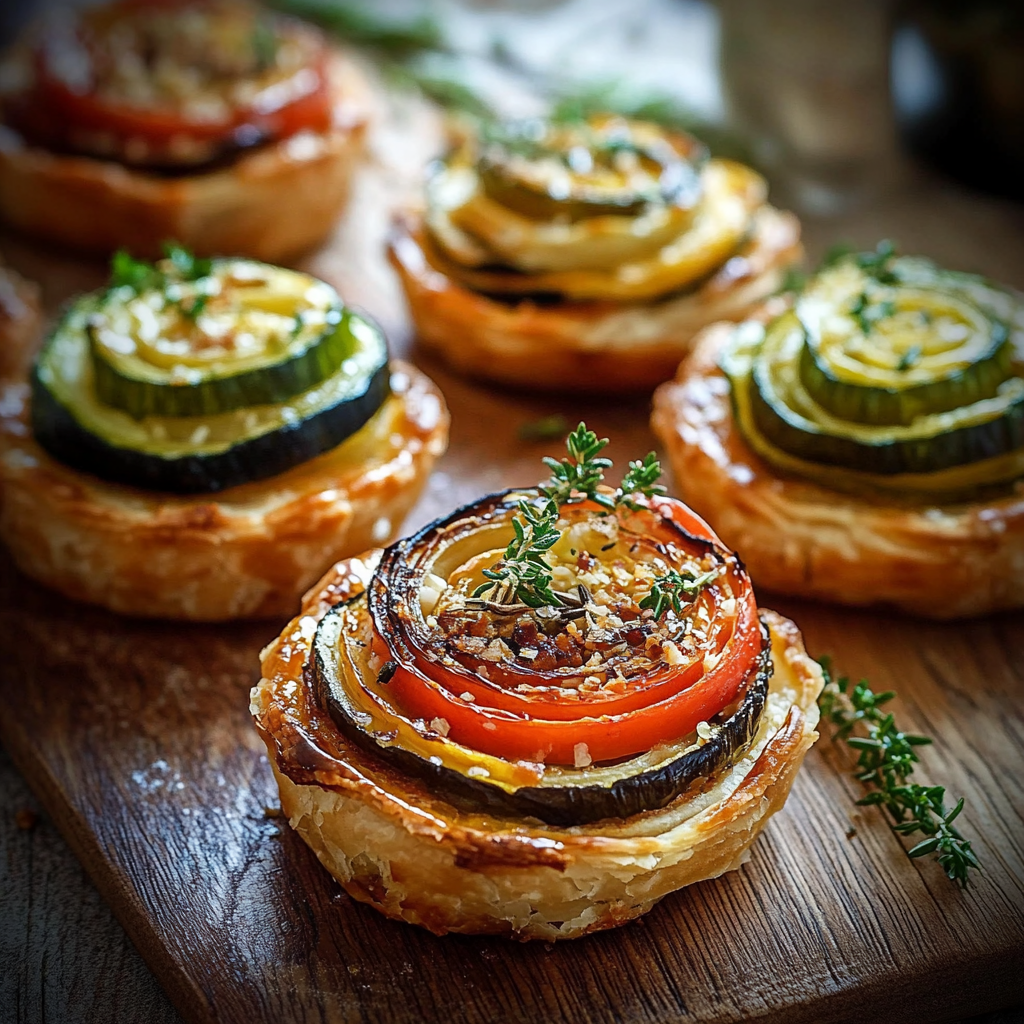 Recipe preparation for Mini Veggie Tartlets