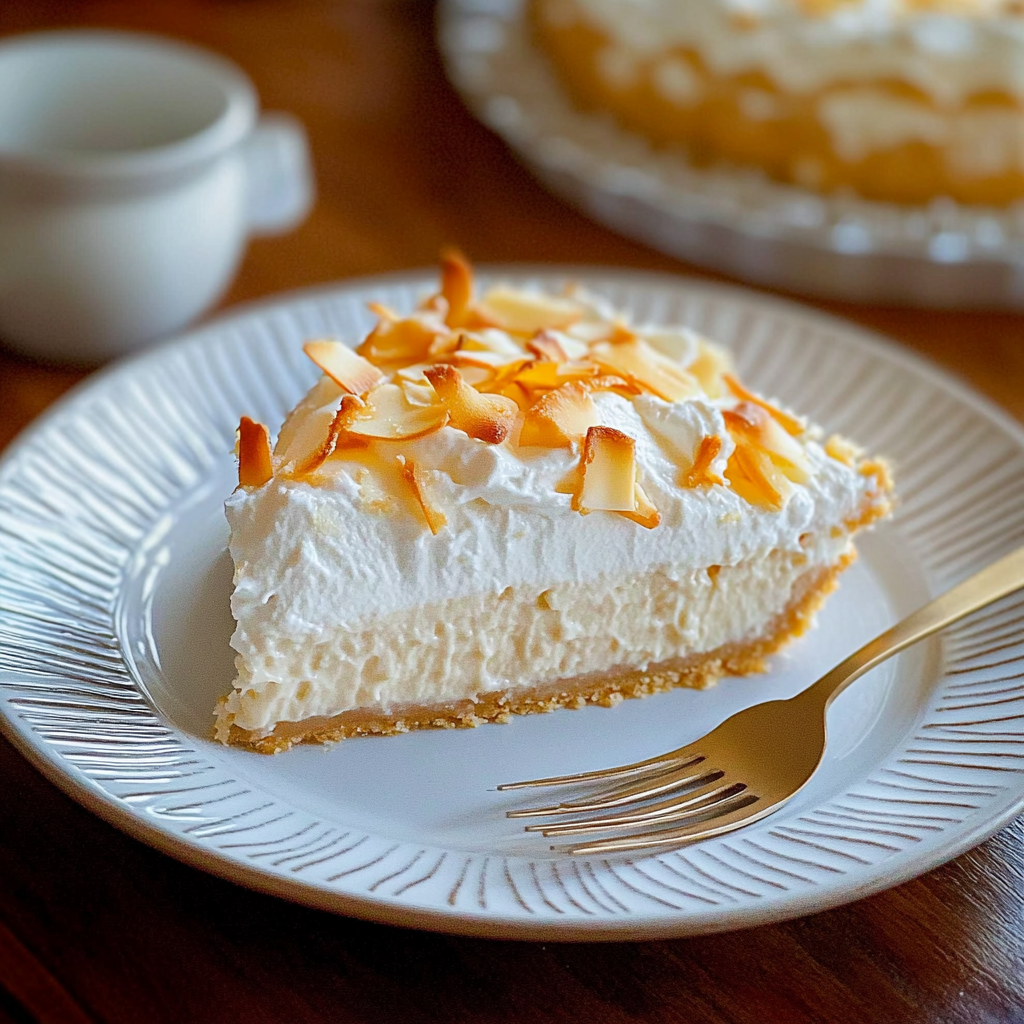 Recipe preparation for Vegan Coconut Pie