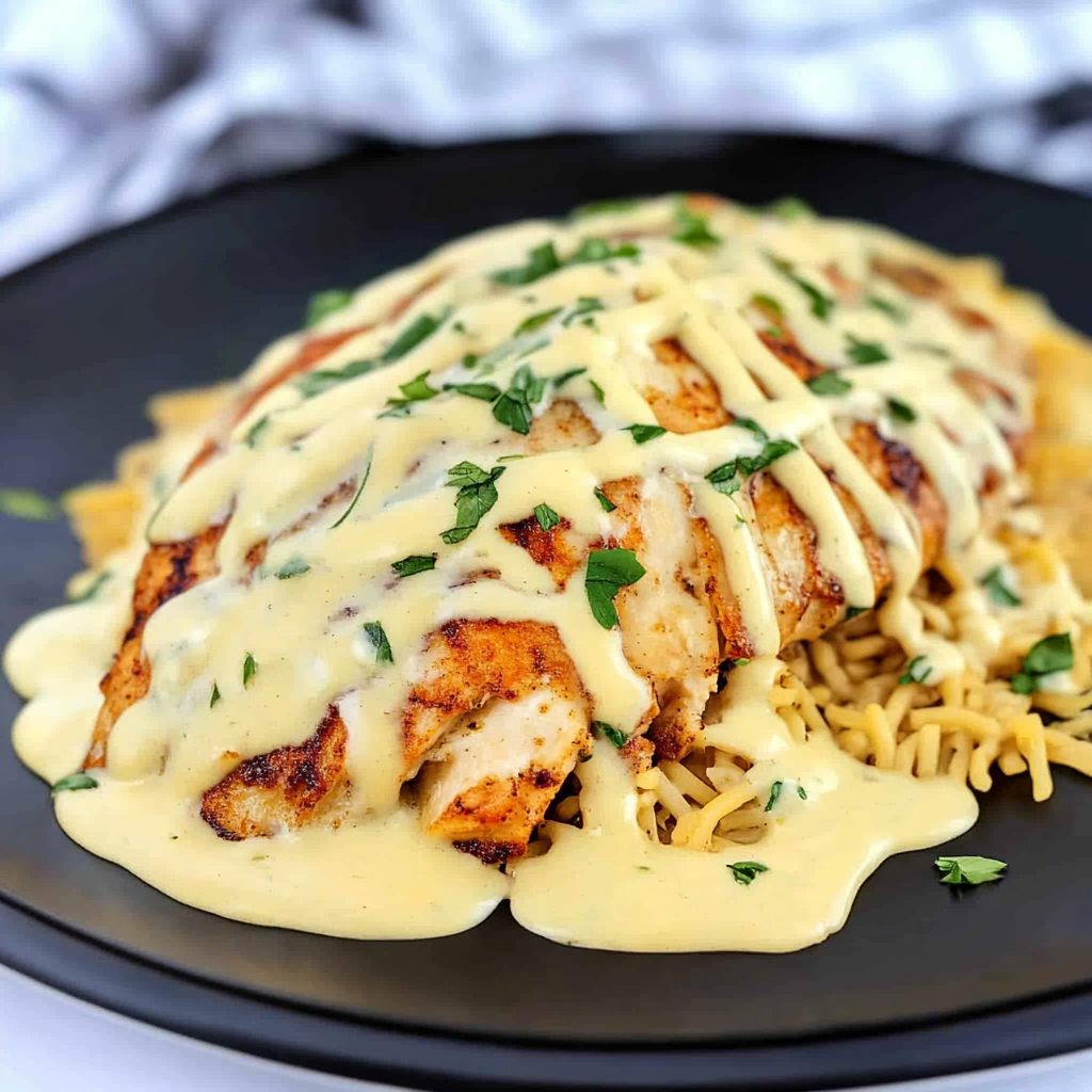 Recipe preparation for Mexican Chicken with Cheese Sauce