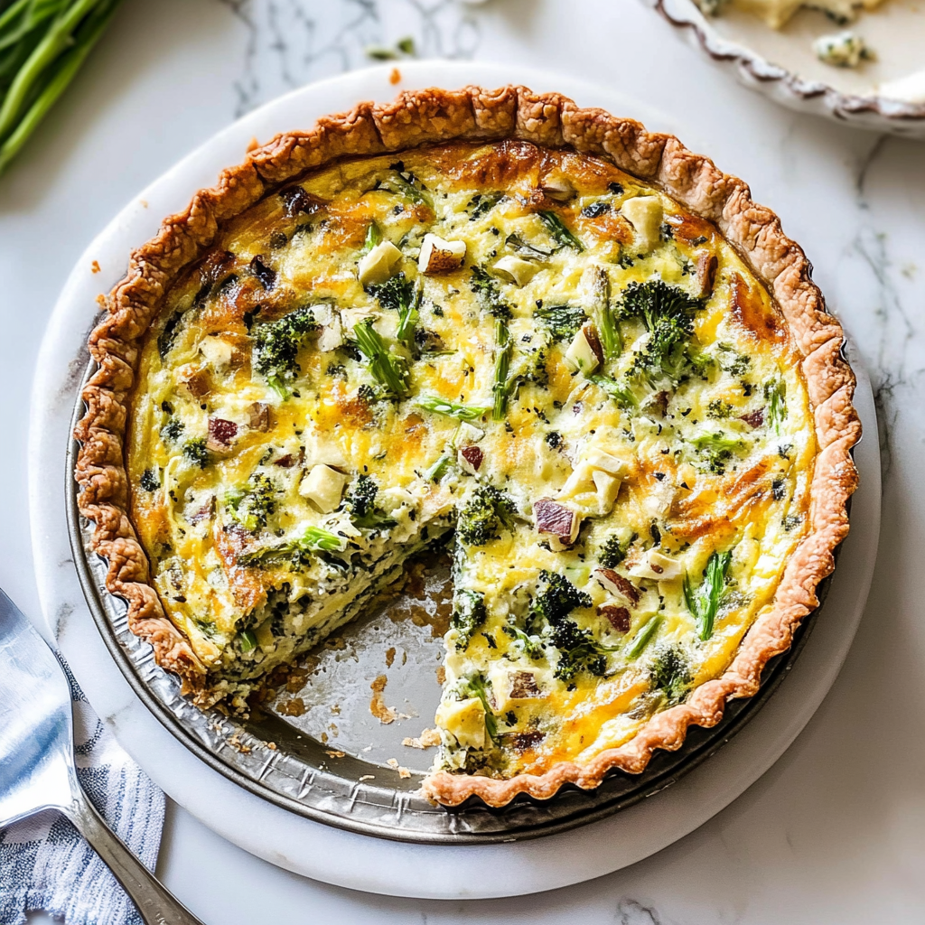 Recipe preparation for Easy Quiche Recipe
