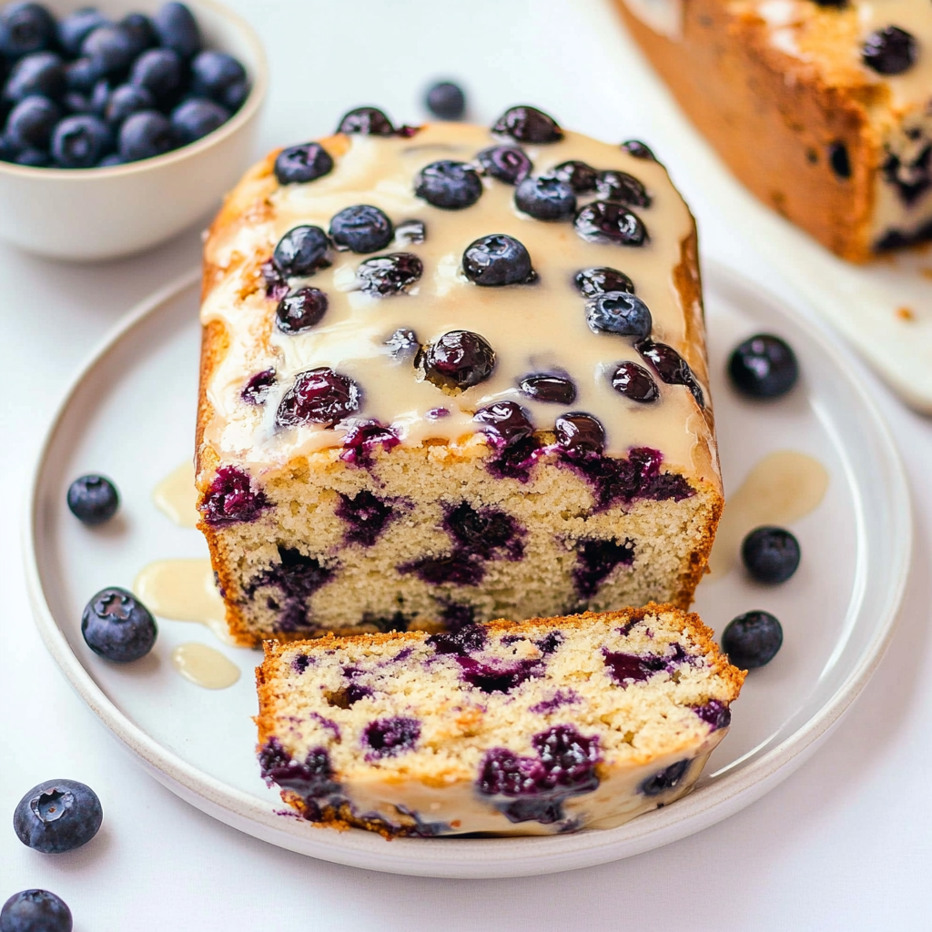 Recipe preparation for blueberry bread
