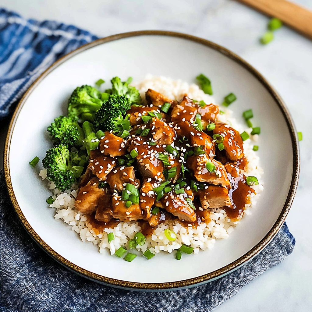 Recipe preparation for slow cooker honey garlic chicken
