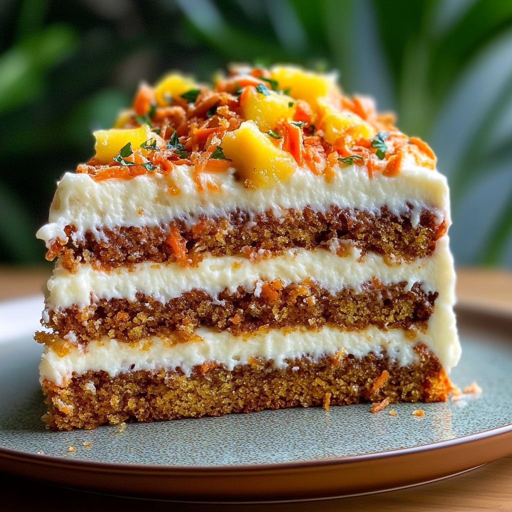 Recipe preparation for Hawaiian Carrot Pineapple Cake