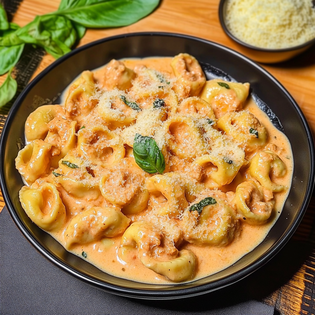 Recipe preparation for CrockPot-Chicken-Tortellini