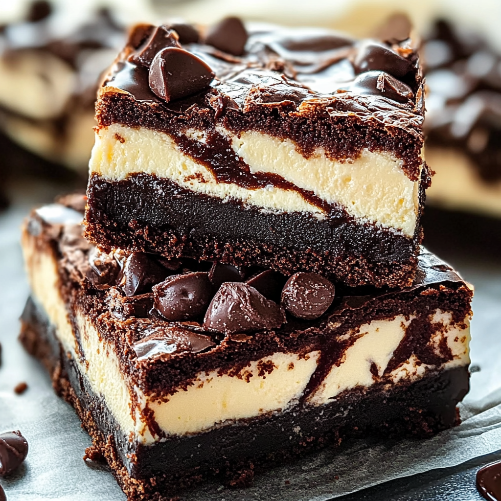 Recipe preparation for Cheesecake Brownies