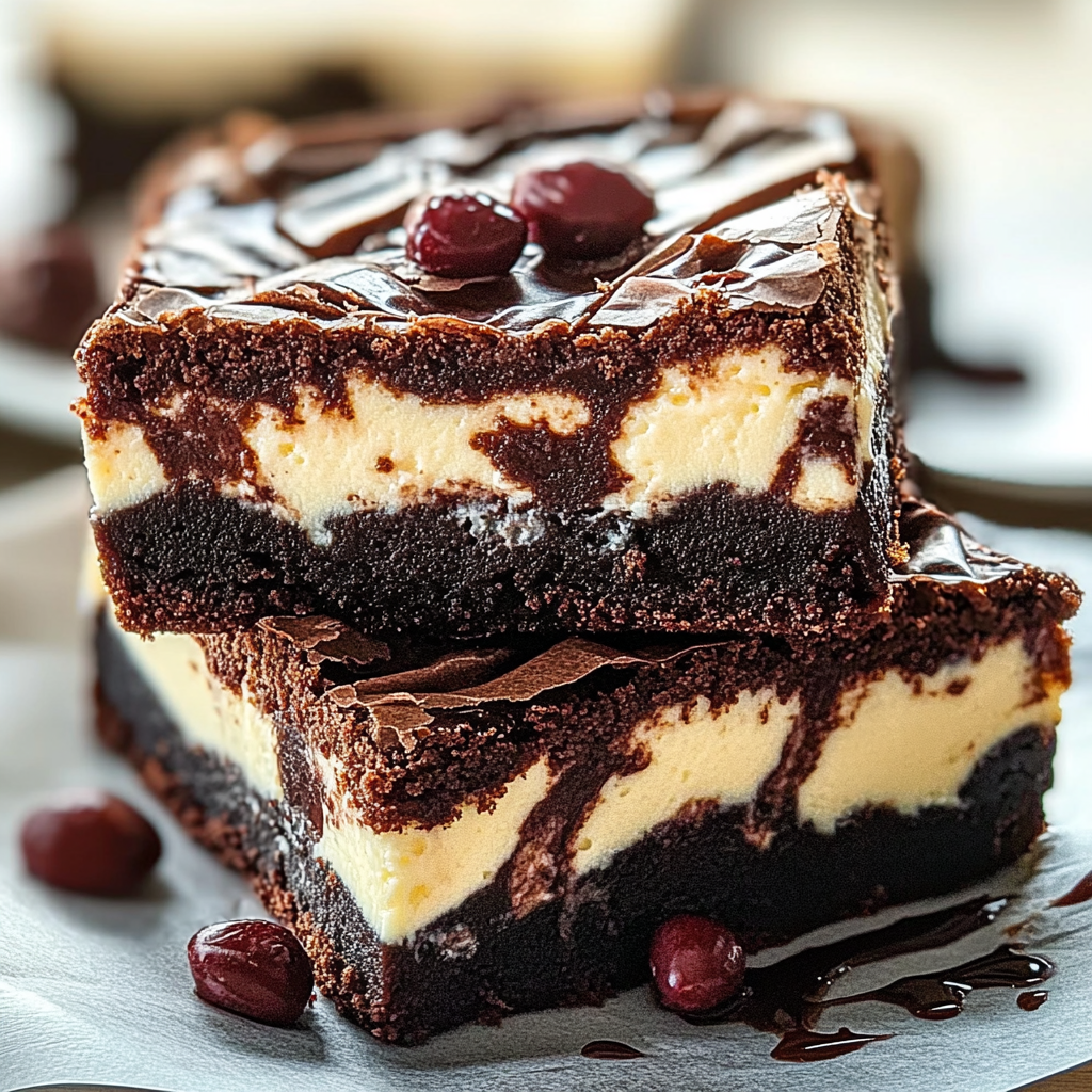 Recipe preparation for Cheesecake Brownies