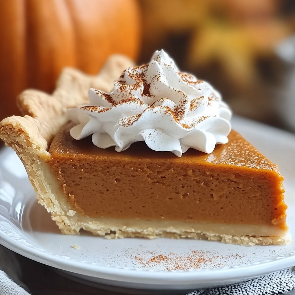 Recipe preparation for Pumpkin Pie