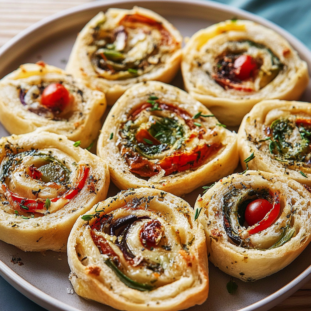 Recipe preparation for Mediterranean Pinwheels
