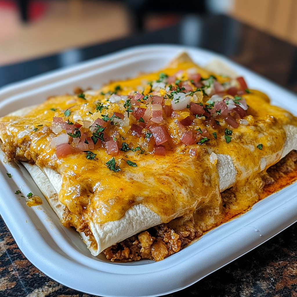 Recipe preparation for Southern Breakfast Enchiladas Gravy