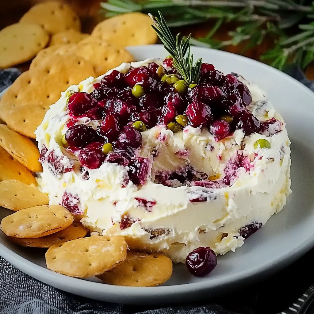 Recipe preparation for Cranberry Orange Cream Cheese Dip