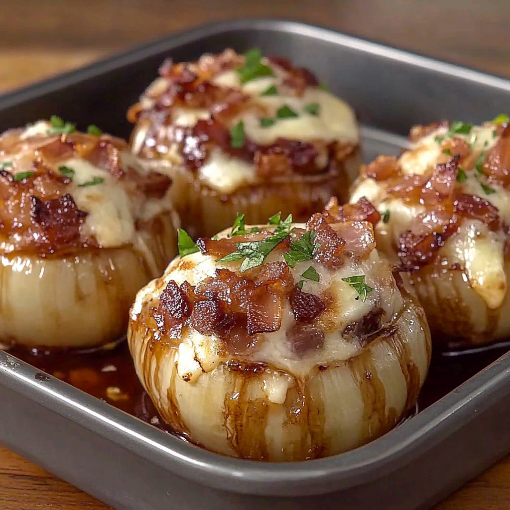 Recipe preparation for Bacon Cheddar Onion Bombs