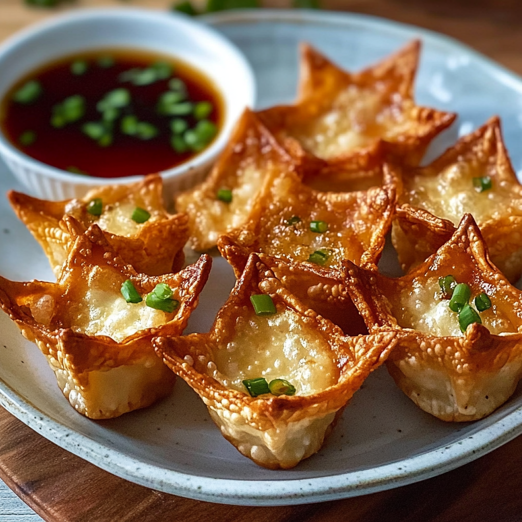 Recipe preparation for Crispy Crab Rangoon Bombs