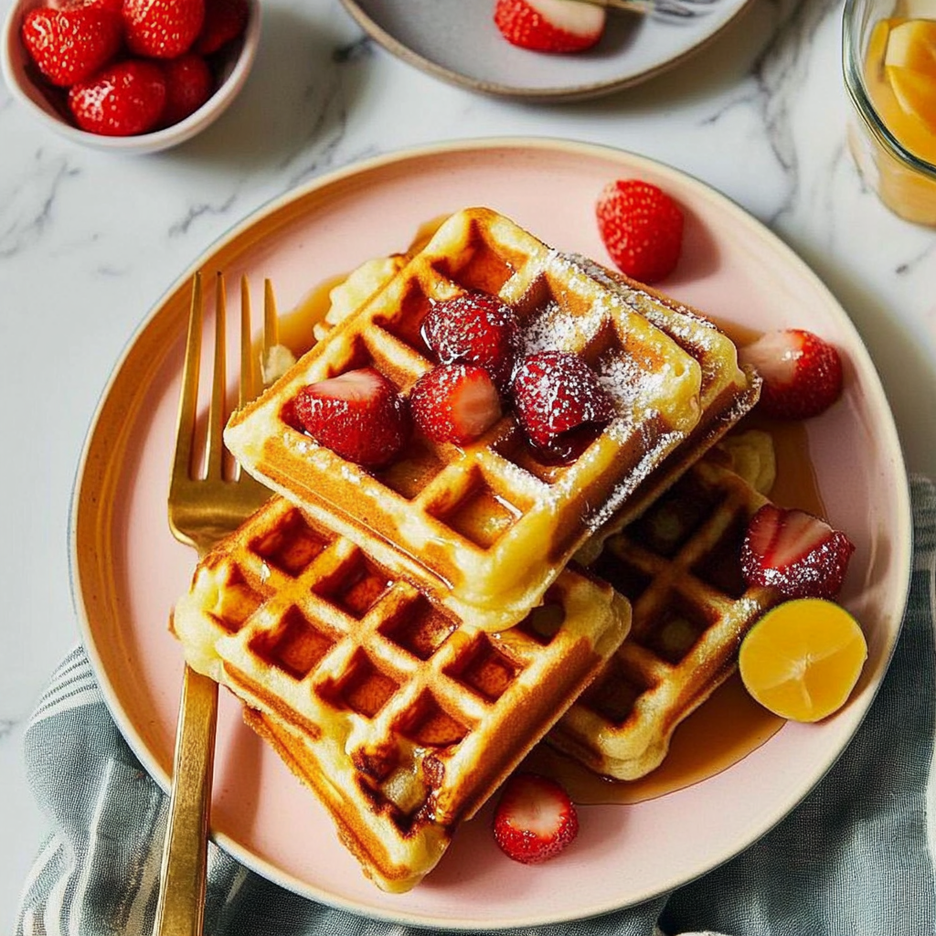 Recipe preparation for Waffle Recipe