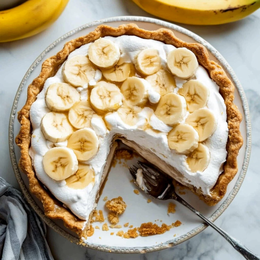 Recipe preparation for Homemade Banana Cream Pie