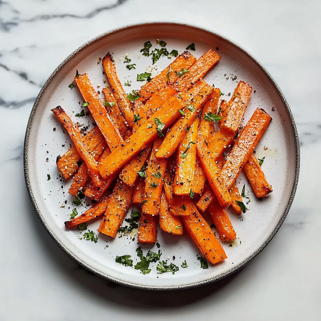 Recipe preparation for Roasted Carrots