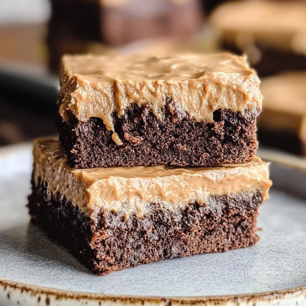 Recipe preparation for Frosted Coffee Brownies