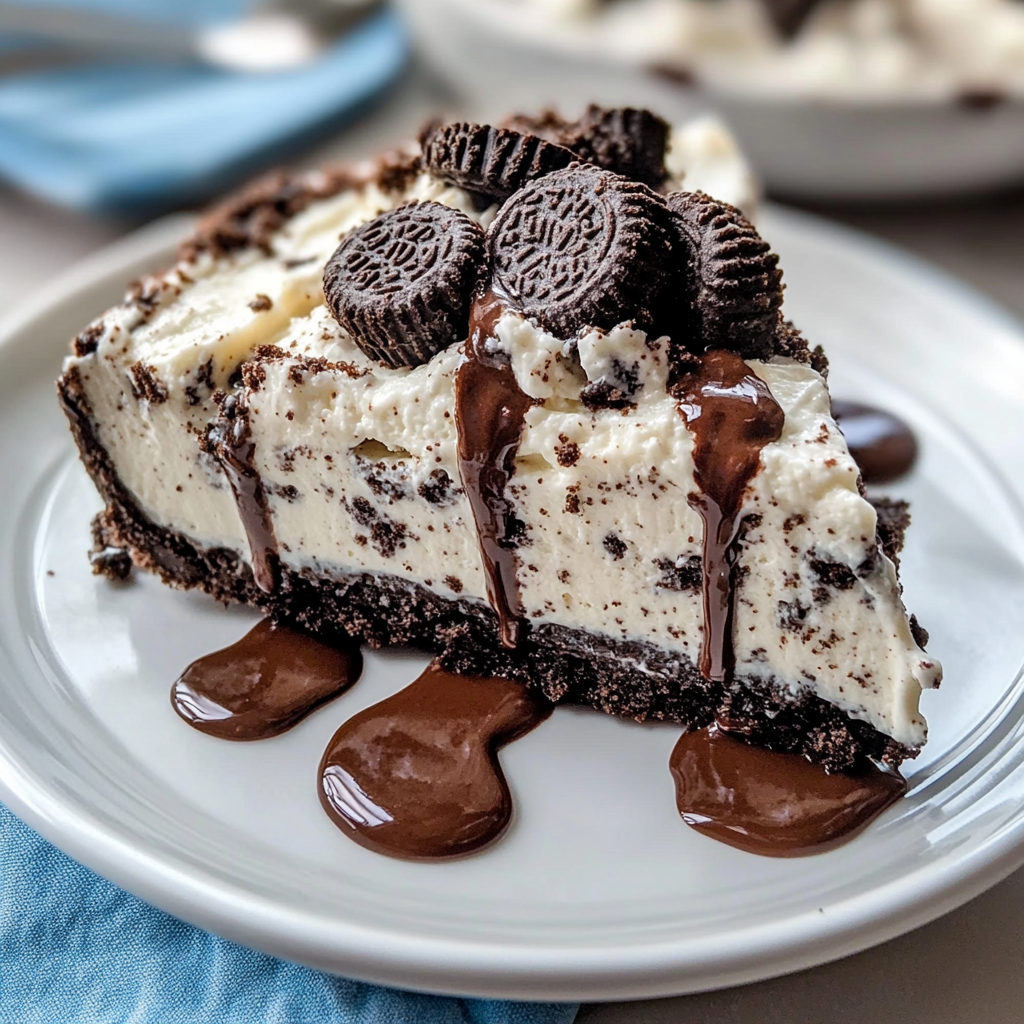 Recipe preparation for No-Bake Oreo Cheesecake