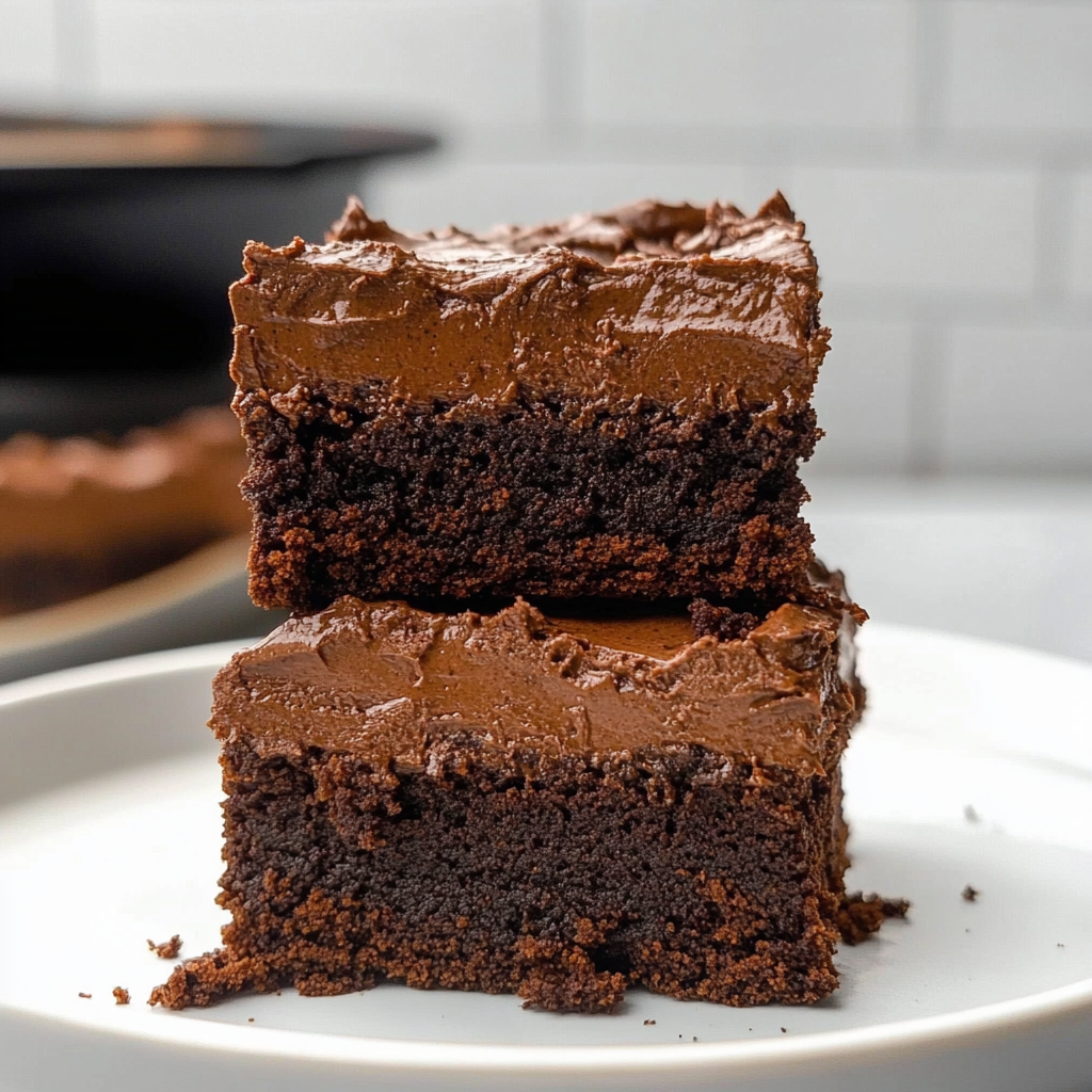 Recipe preparation for Chocolate Mousse Brownies