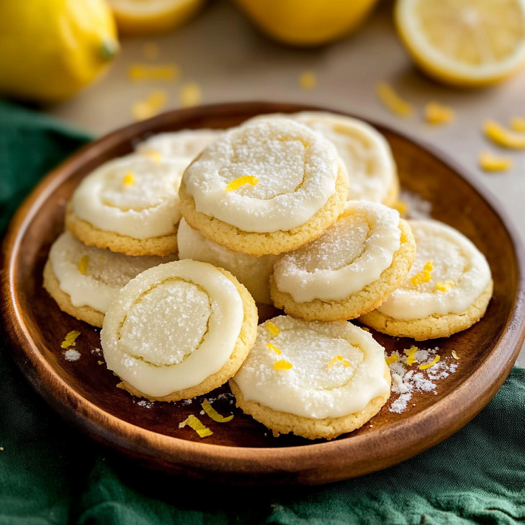 Recipe preparation for Zesty Lemon Meltaway Cookies
