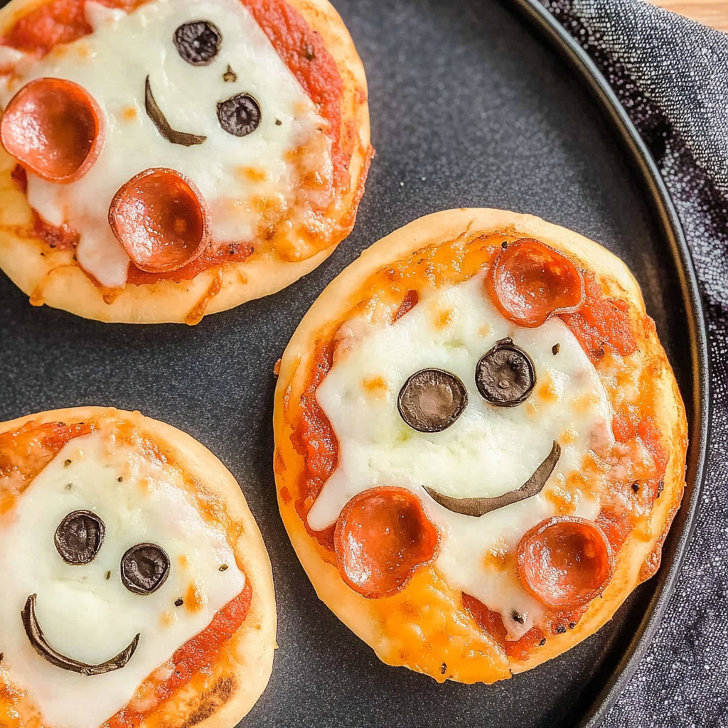 Recipe preparation for Halloween Mini Pizzas