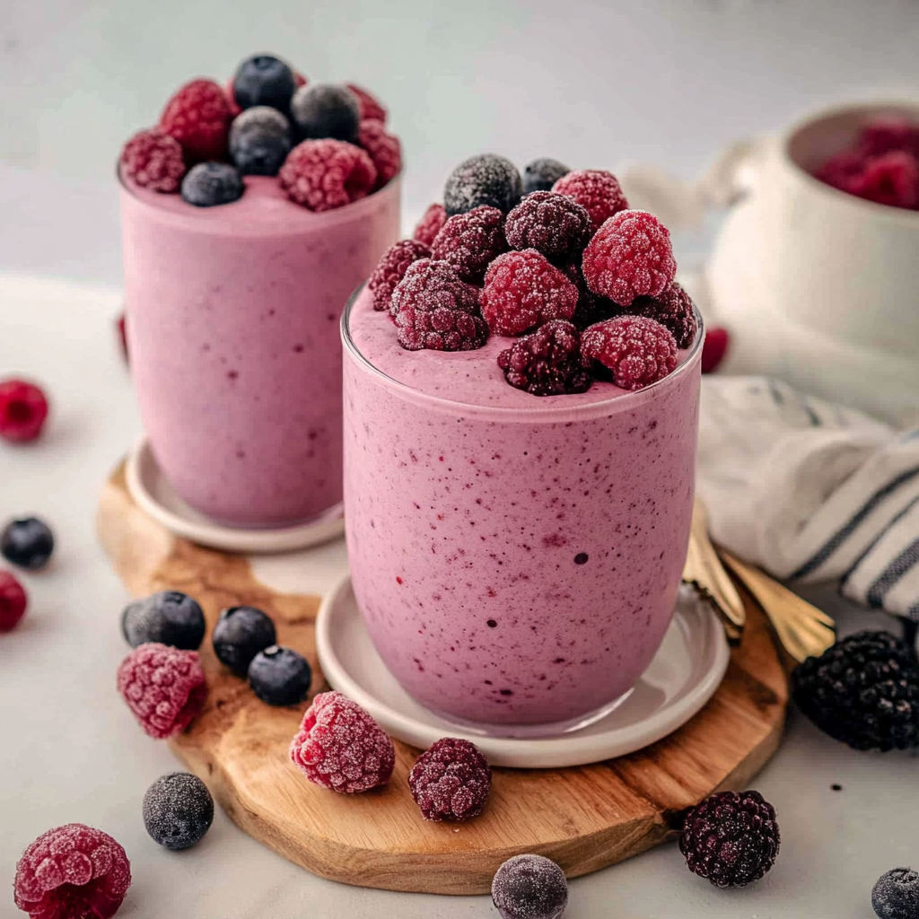 Recipe preparation for Raspberry Smoothie