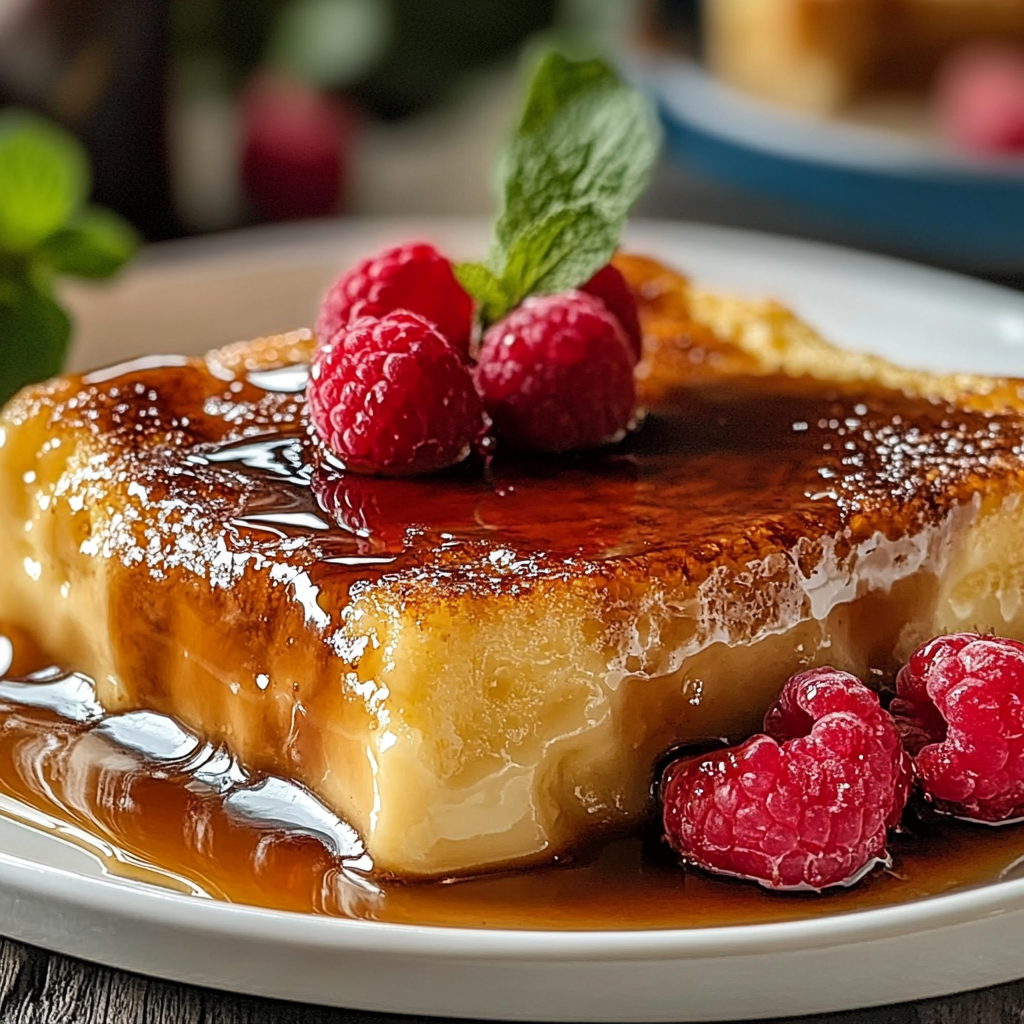Recipe preparation for Crème Brûlée French Toast Casserole