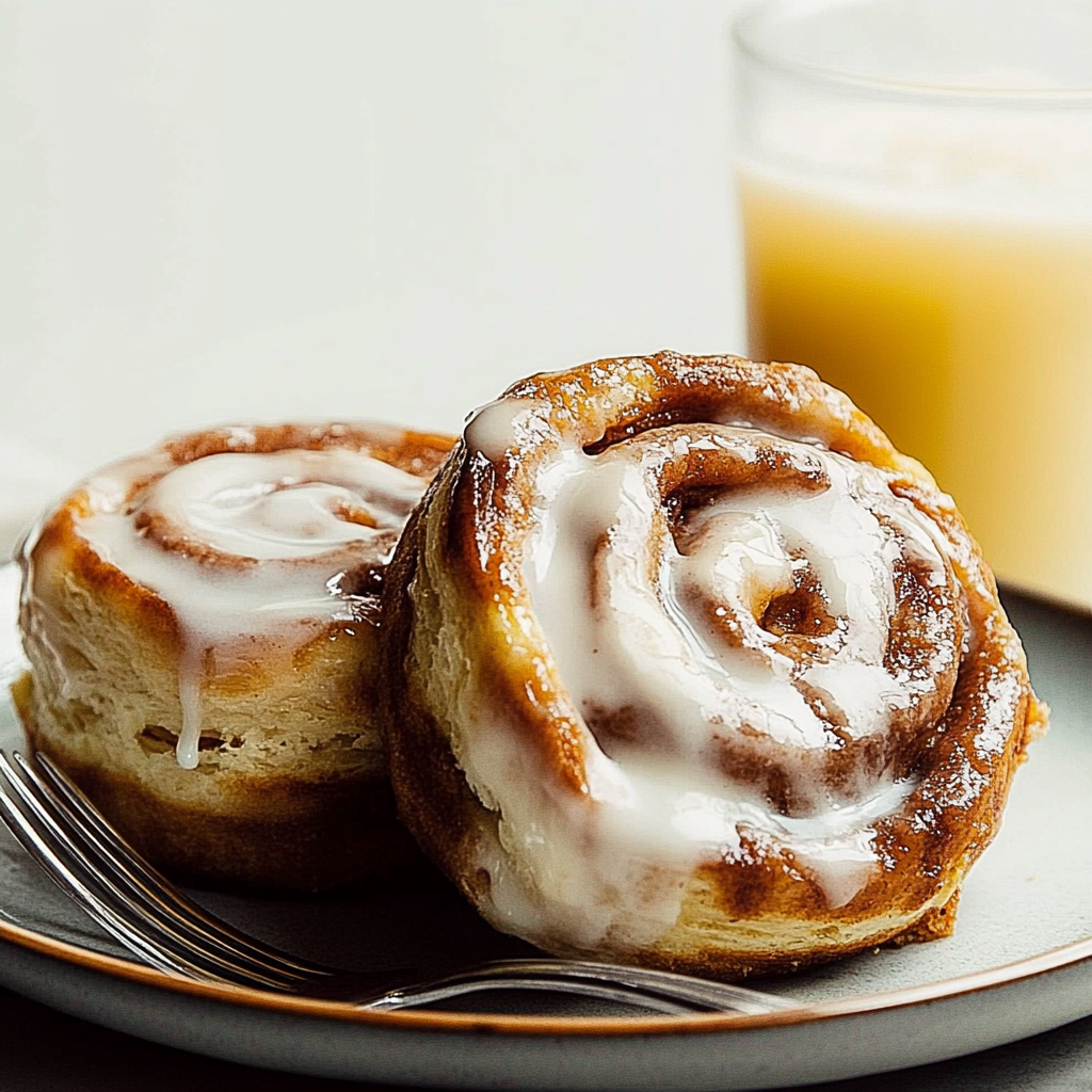 Recipe preparation for Cinnamon Roll Ice Cream Sandwiches
