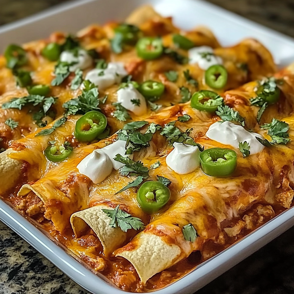 Recipe preparation for Chicken Enchilada Skillet