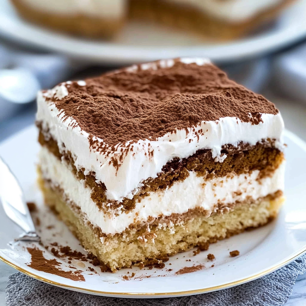 Recipe preparation for Coffee Tiramisu Cake
