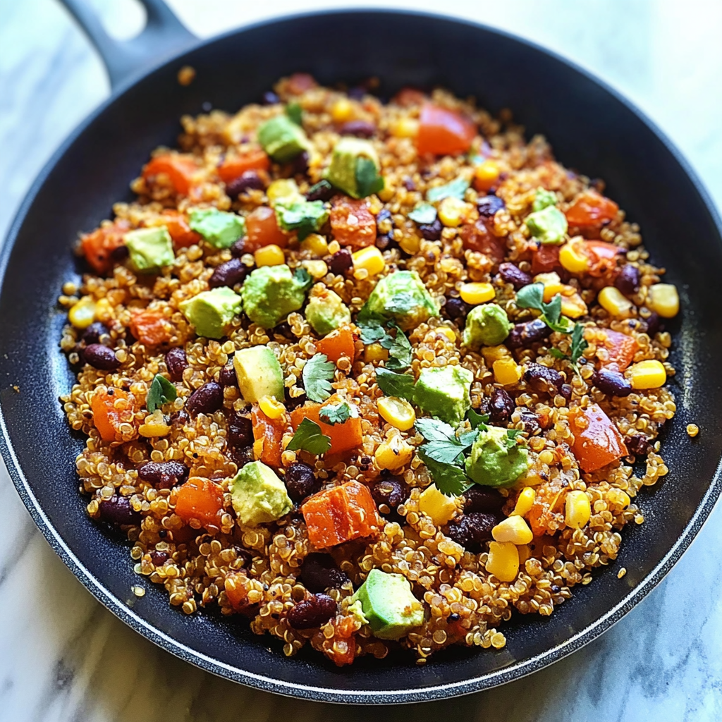 Recipe preparation for One Pan Mexican Quinoa