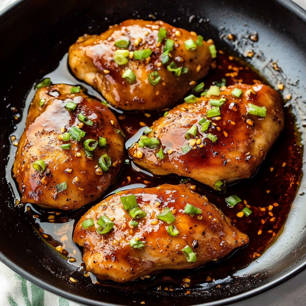 Recipe preparation for Honey Garlic Chicken