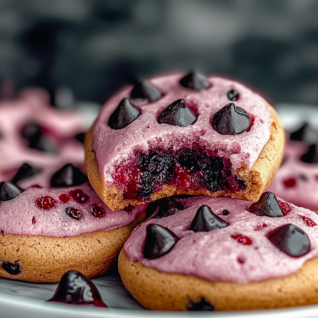 Recipe preparation for Maraschino Cherry Chocolate Chip Cookies