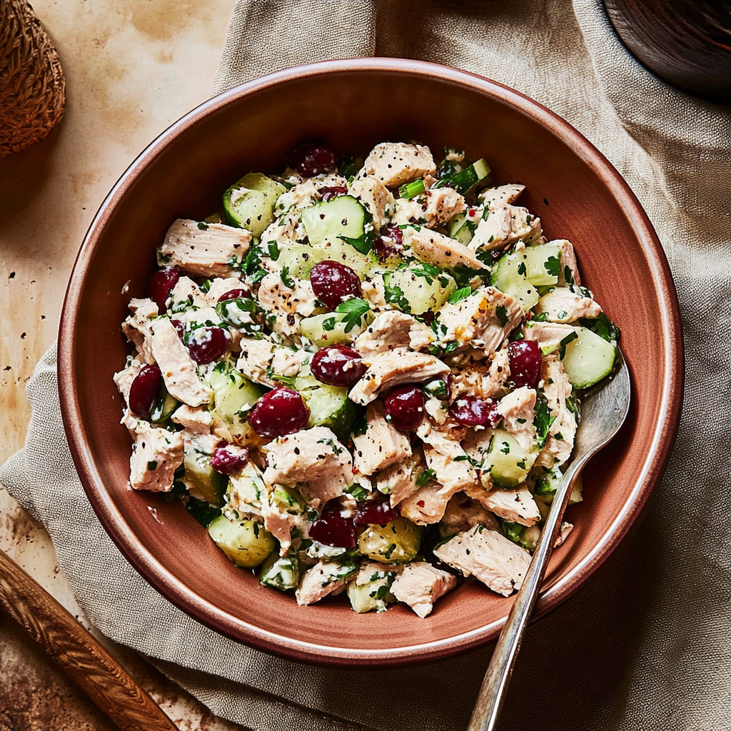 Recipe preparation for Healthy Chicken Salad