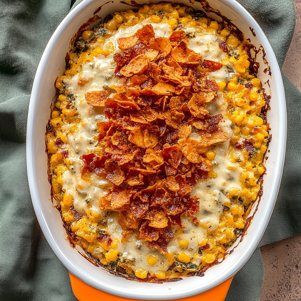 Recipe preparation for loaded corn casserole