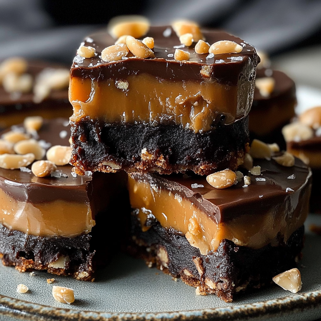 Recipe preparation for Date Snickers Chocolate Treats