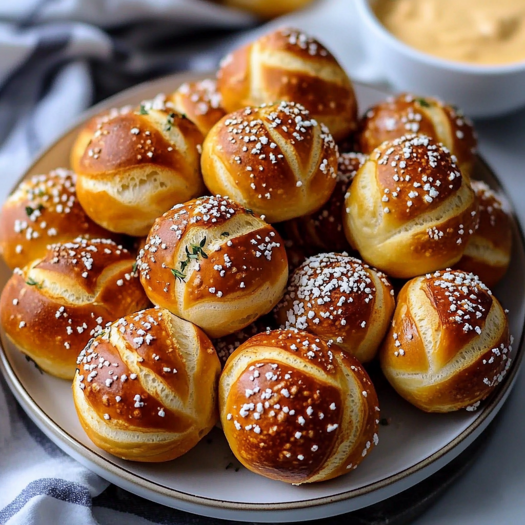 Recipe preparation for Soft Pretzel Bites