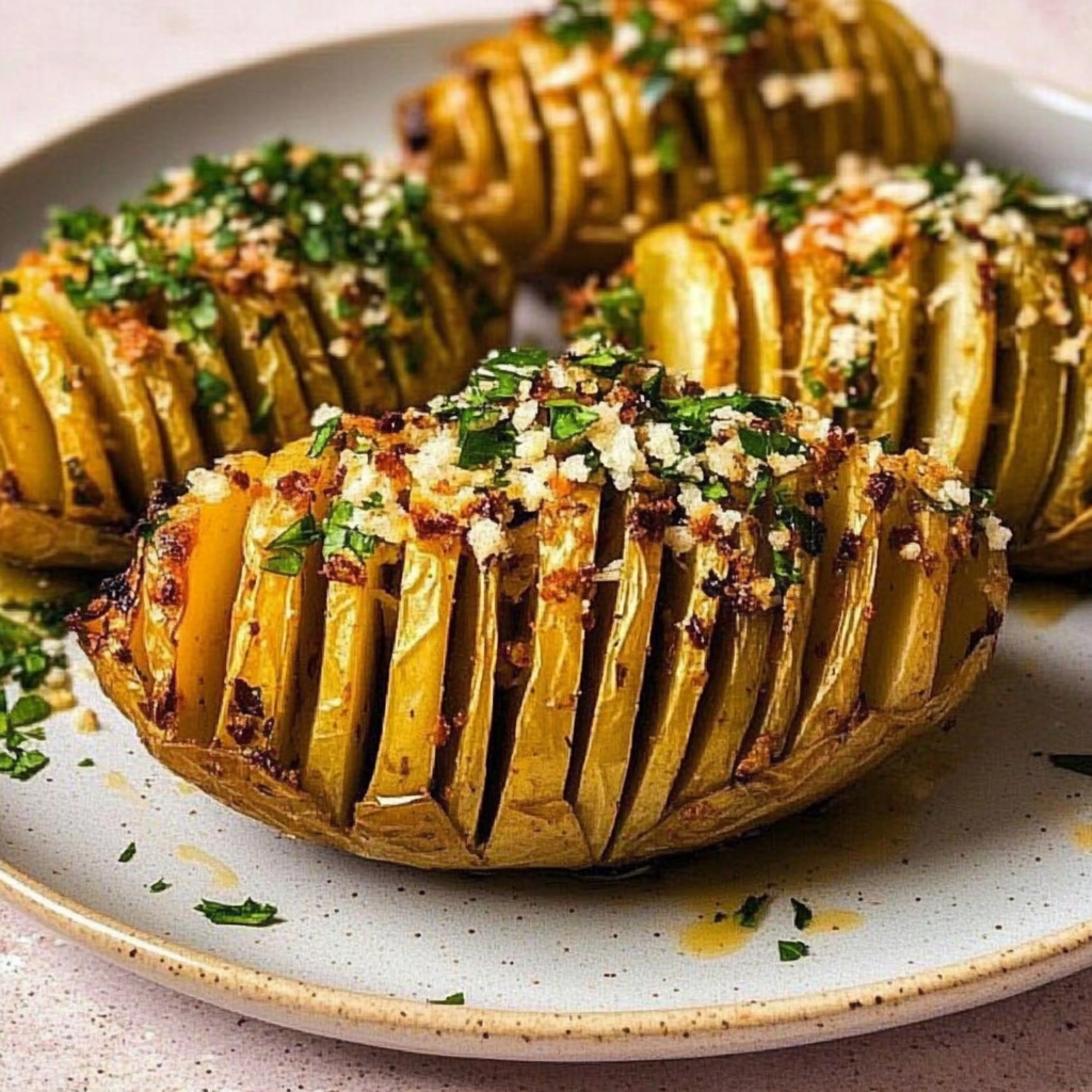 Recipe preparation for Hasselback Potatoes